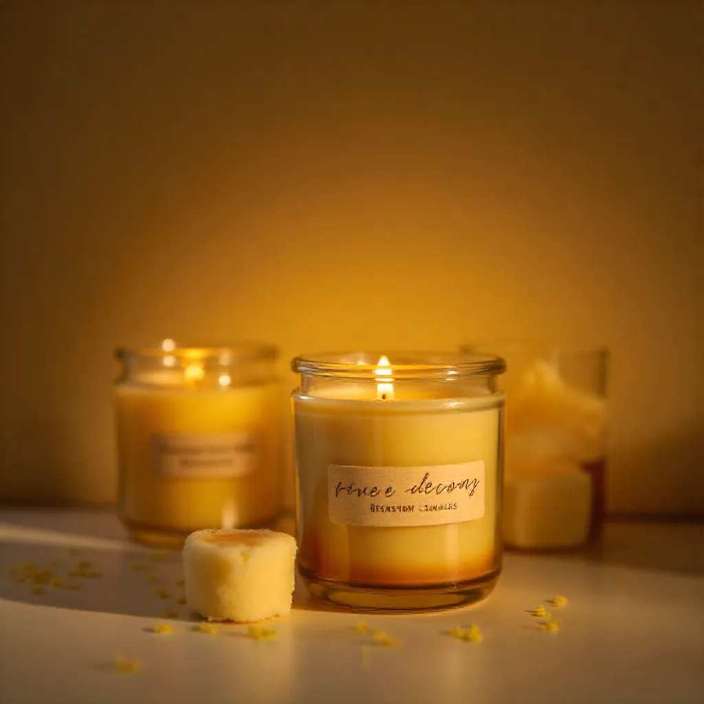 Natural candle photography showcasing collection variety