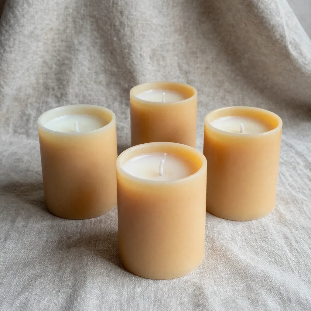 Citrus scented blended wax candle in large format